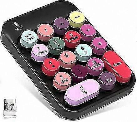 Wireless Numeric Keypad with Retro Design
