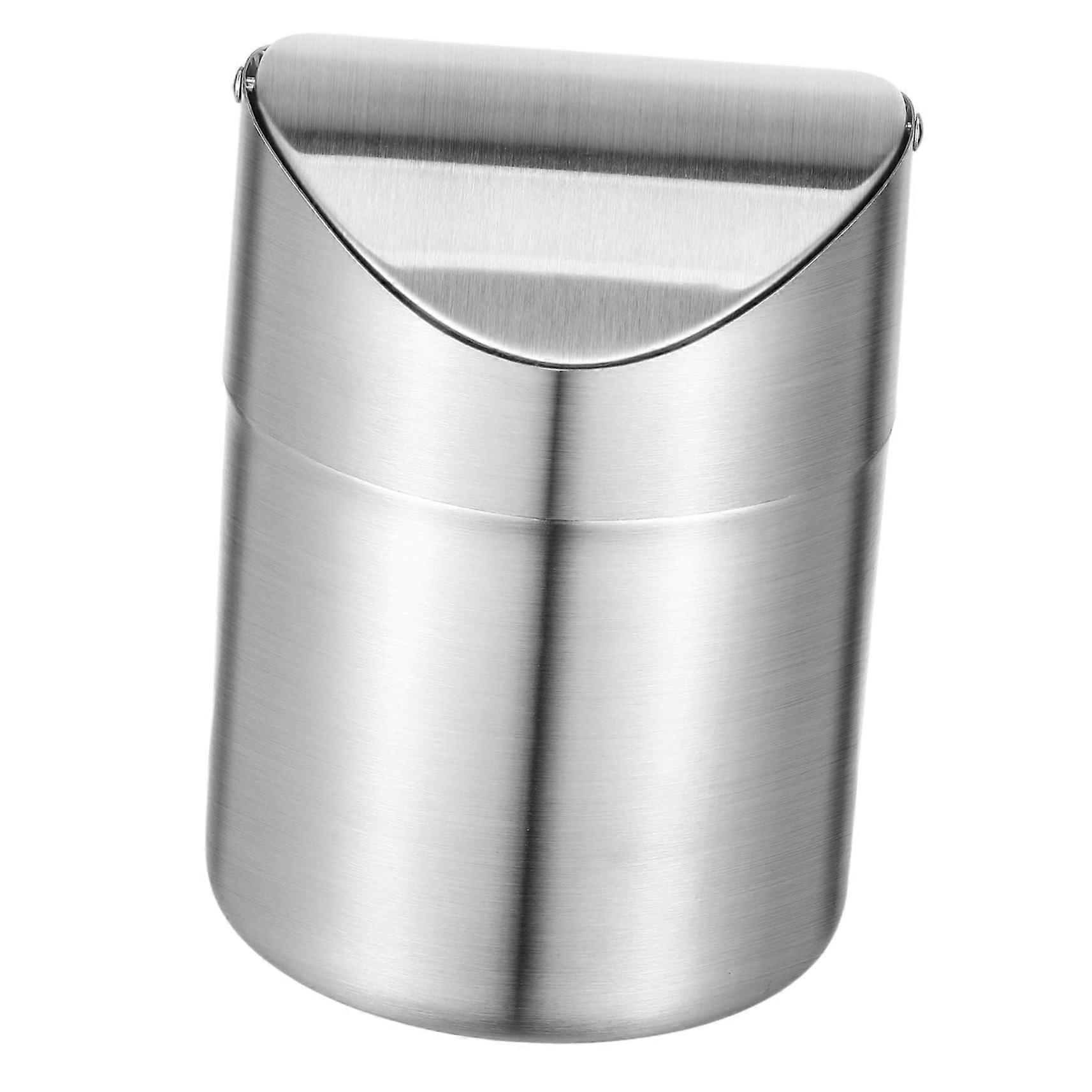 Car Trash Can with Lid, Compact Windproof Mini Garbage Bin for Long Drives and MultiScene Use