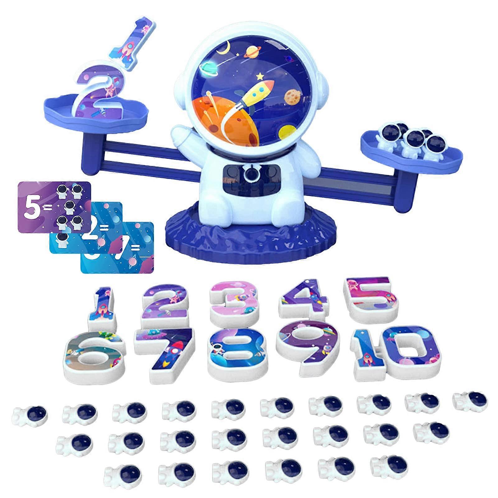 Balance Scale Educational Toy for Preschool Kids, Interactive Math Counting Scale, Early STEM Learning Game