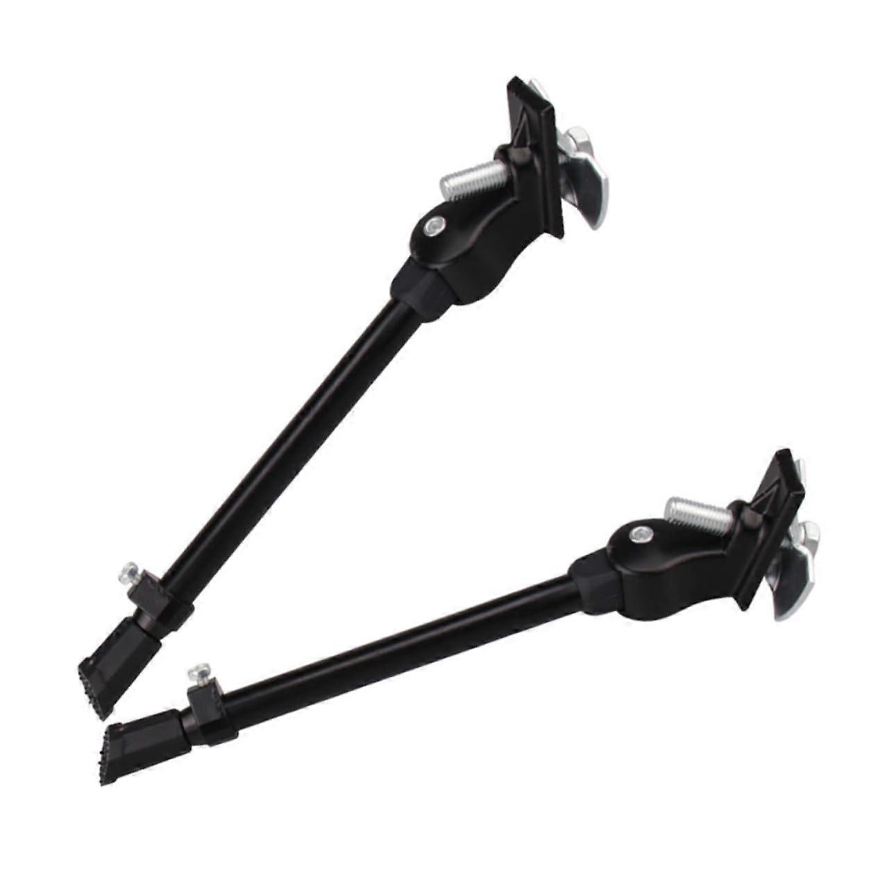 2pcs Adjustable Bike Kickstand with Stable Parking Support, Easy Install for Mountain and Road Bikes