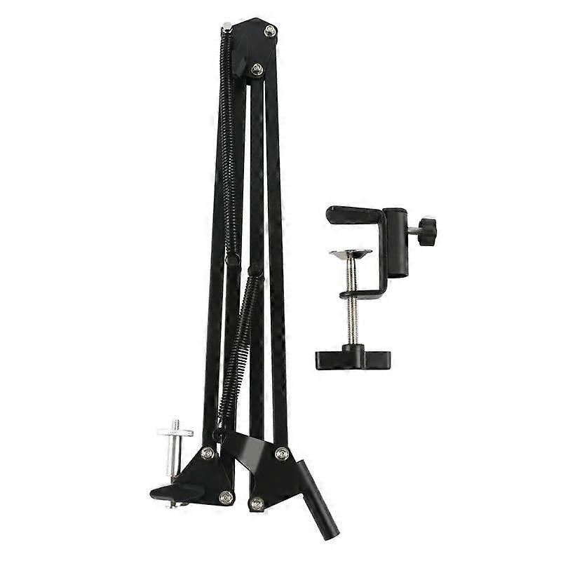 Adjustable Microscope Stand with Secure 50mm Ring Clamp and Universal Camera Mount M6 Precision Base