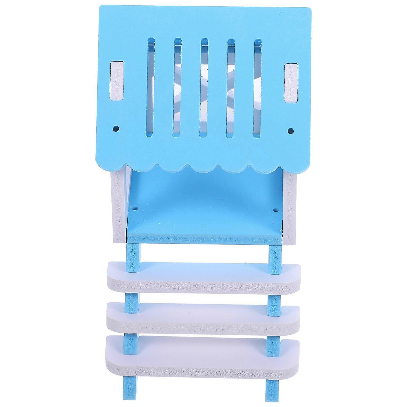 Hamster Hideout Bunny Playhouse for Pets Sky-Blue Durable PVC