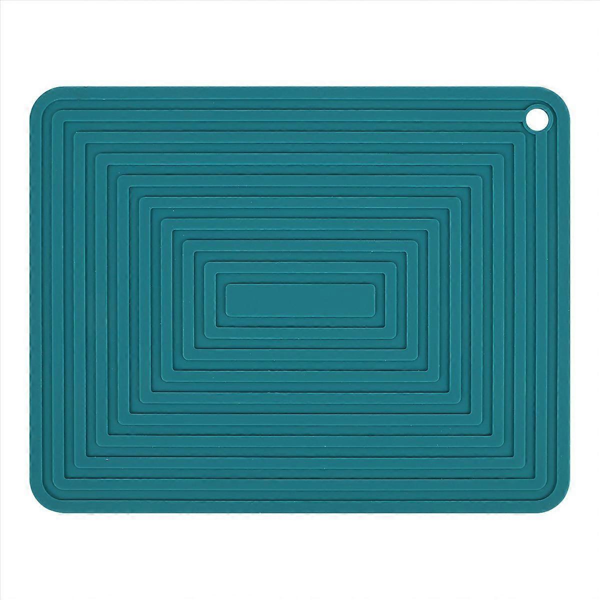 Large Silicone Pot Holder Heat Insulation Kitchen Table Mat(Green)