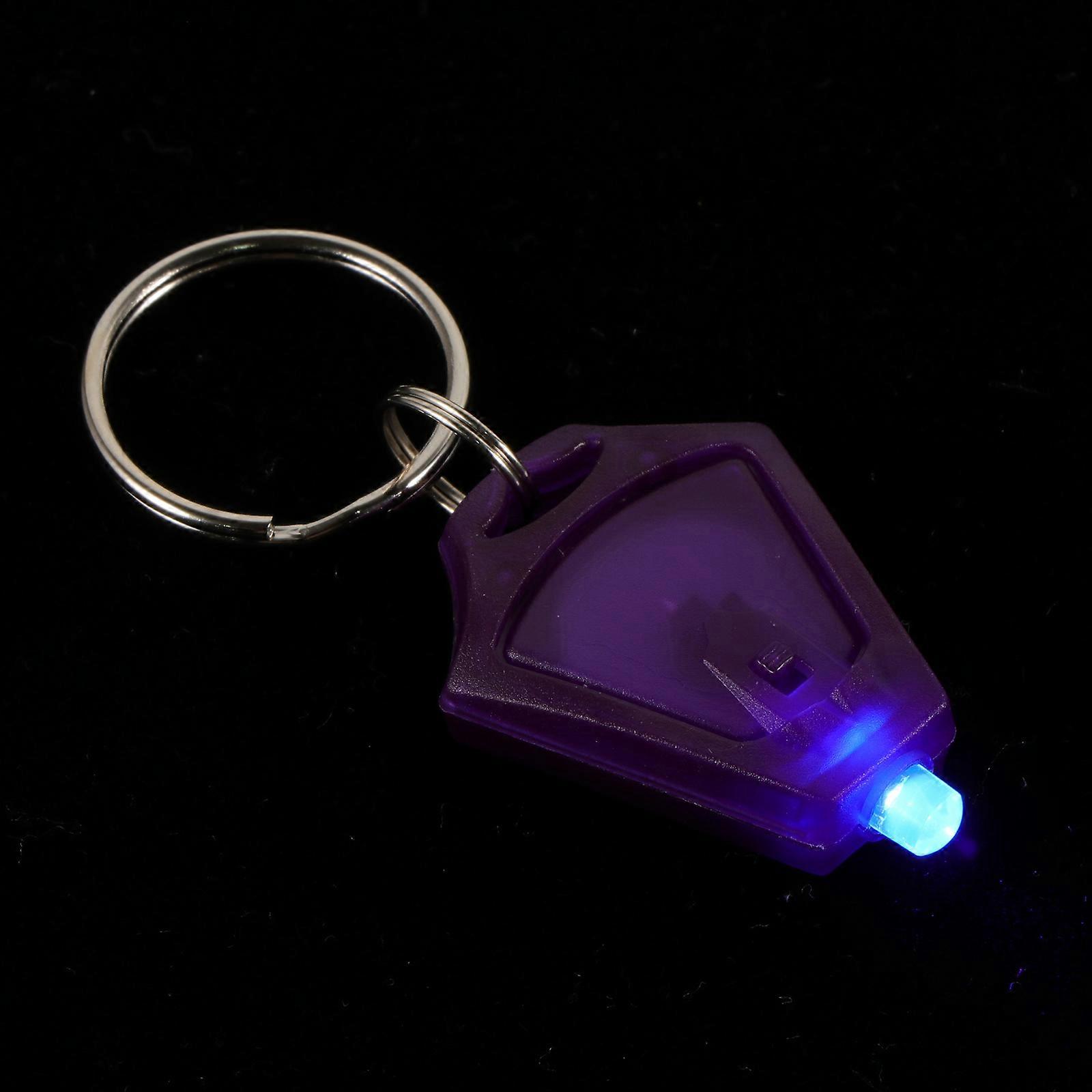 Purple Money Detector Lamp Key Ring Light Torch for Detection 5Pcs
