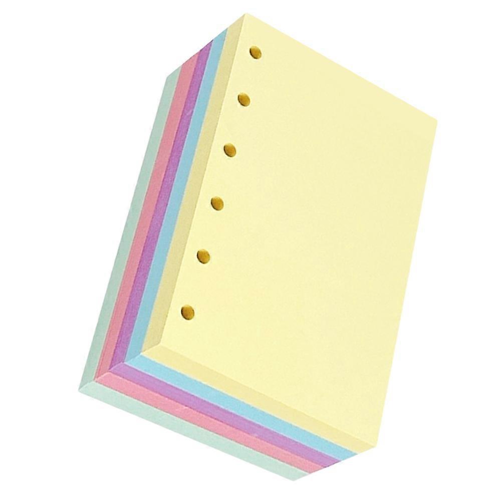 Multi Color Loose Leaf Paper Refills for 6 Ring Binder with 250 Pages