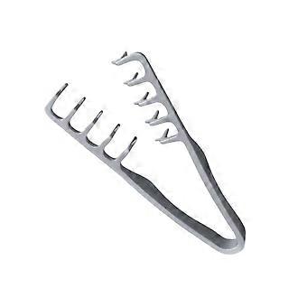 Pente de dentes largos e macios para cabelos grossos e cacheados, pente modelador volumizador em ABS para homens.