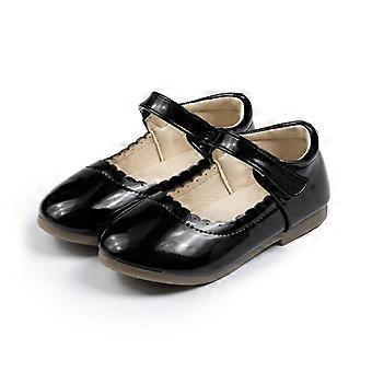 Peuterschoenen, meisjes nette schoenen Mary Jane ballerina's kinderschoenen bruiloft platte feest school formele schoenen, peuterschoenen voor jongens, zwart, 6-7 jaar