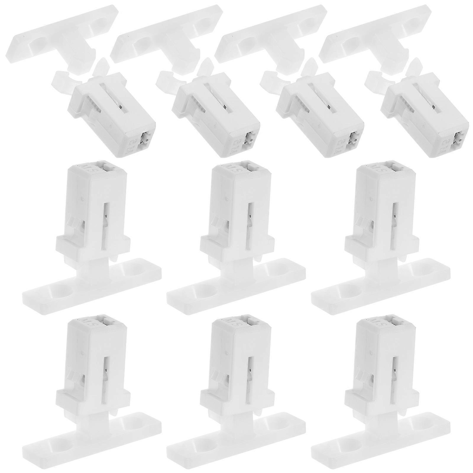Trash Can Push Latch Replacement Parts for Secure Locking 30Sets White