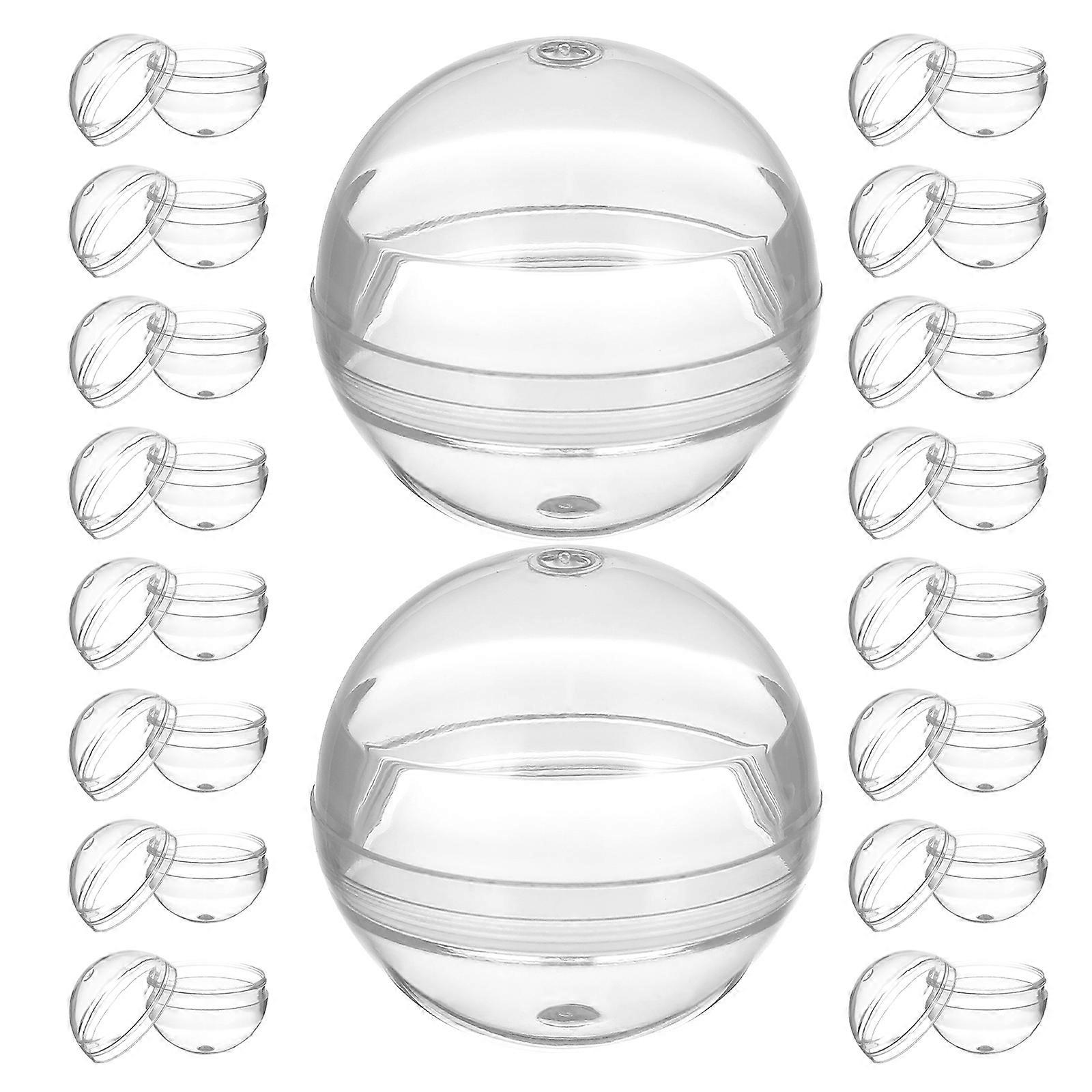 Transparent Round Vending Machine Capsules for Small Item Storage 110Pcs