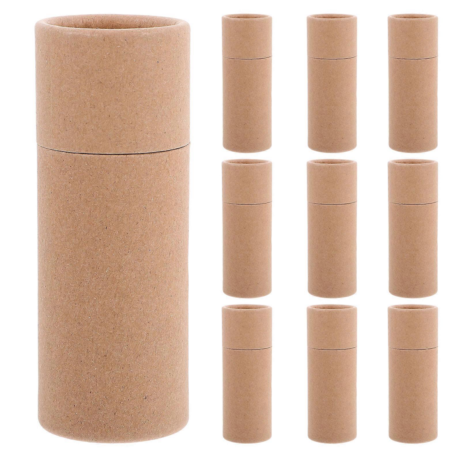 Brown Tea Packaging Brown Paper Tubes with 10Pcs for Storage Use