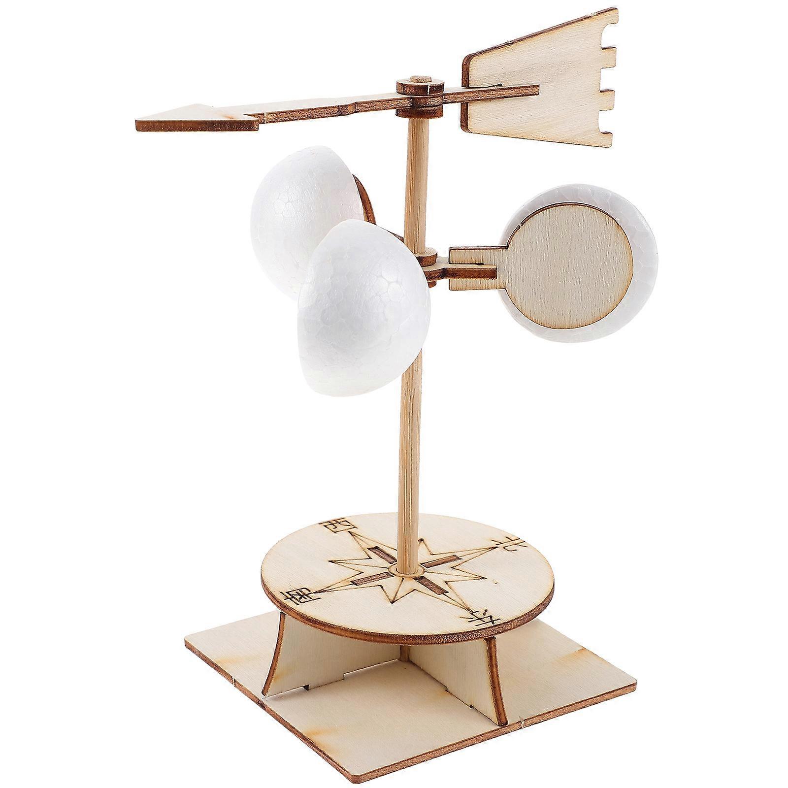 Wind Vane Plaything Assemble Educational Science Experiment Plaything for Kids Playing