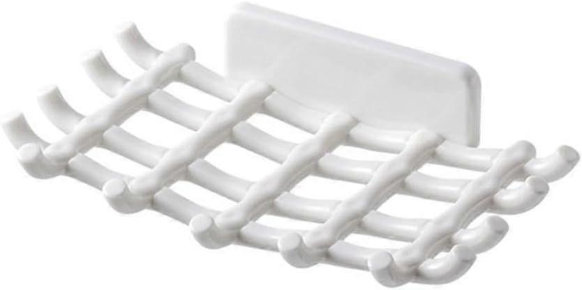 Soap Box Durable Storage Holder Soap Dish for Bathroom Kitchen(White)