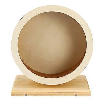 1PC En Bois Mute Hamster Roue En Cours Chinchilla Hamster Sport Jouet (Couleur Bois)
