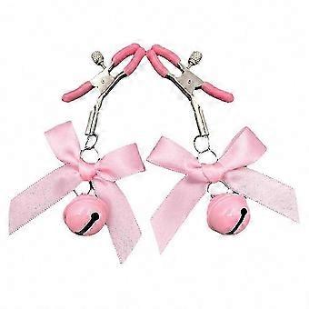 2pcs Adjustable Nipple Clamps with Bell - Breast Clips for Sensual Play