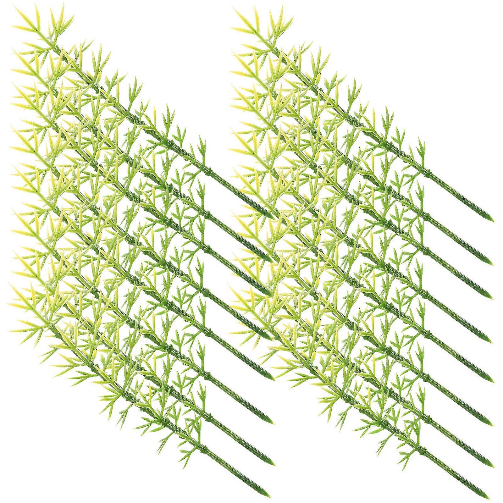100pcs plastic model bamboebomen groen 1:200