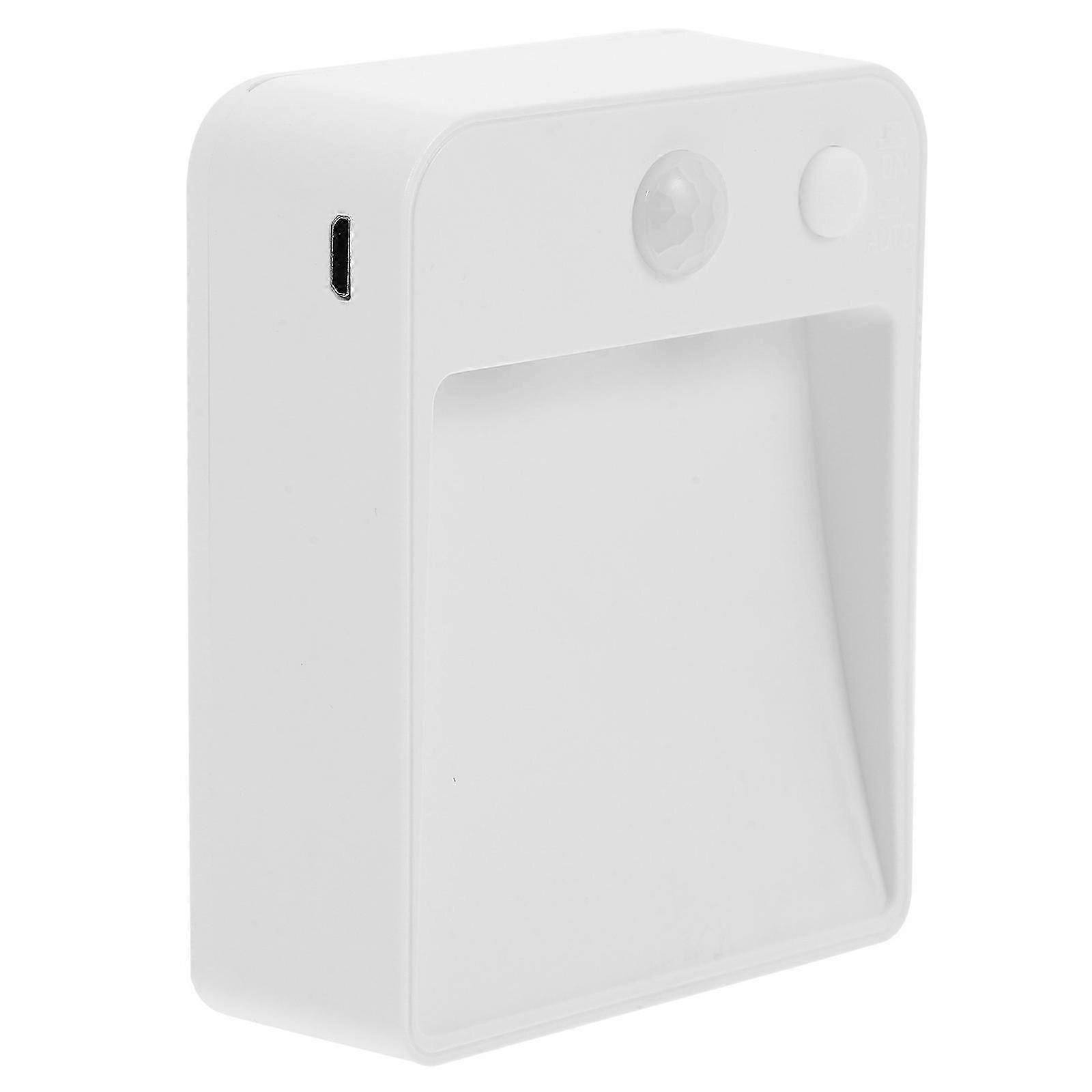 LED Motion Sensor Night Lamp, Square Cordless Wall Light for Hallway