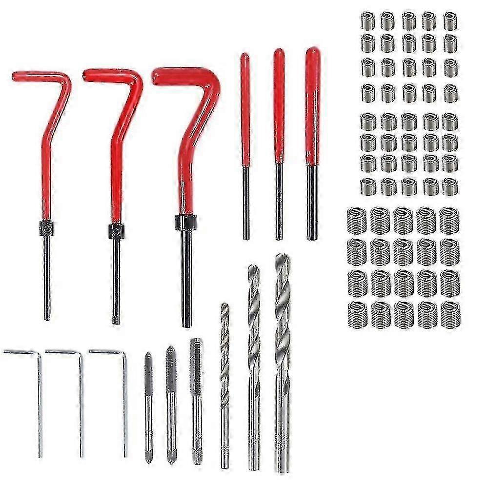 75 Pcs Thread Repair Tool Set M5-m8 Screw Thread Inserts