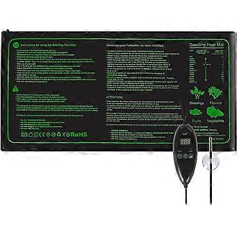 Plant warmtemat met thermostaatregelaar waterdichte verstelbare kasverwarmers voor het versnellen van zaadontkieming en reptiel, 50,8 * 50,8 cm