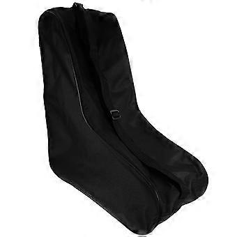 Portable Ice Skates Bag for Storage Roller Skates Holder Black Oxford Cloth