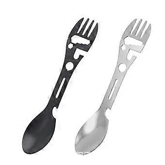 Outdoor compatible withk Spoon Versatile Outdoor Camping Tool Lightweight compatible withk Spoon Bottle Opener compatible with Survival Tactical