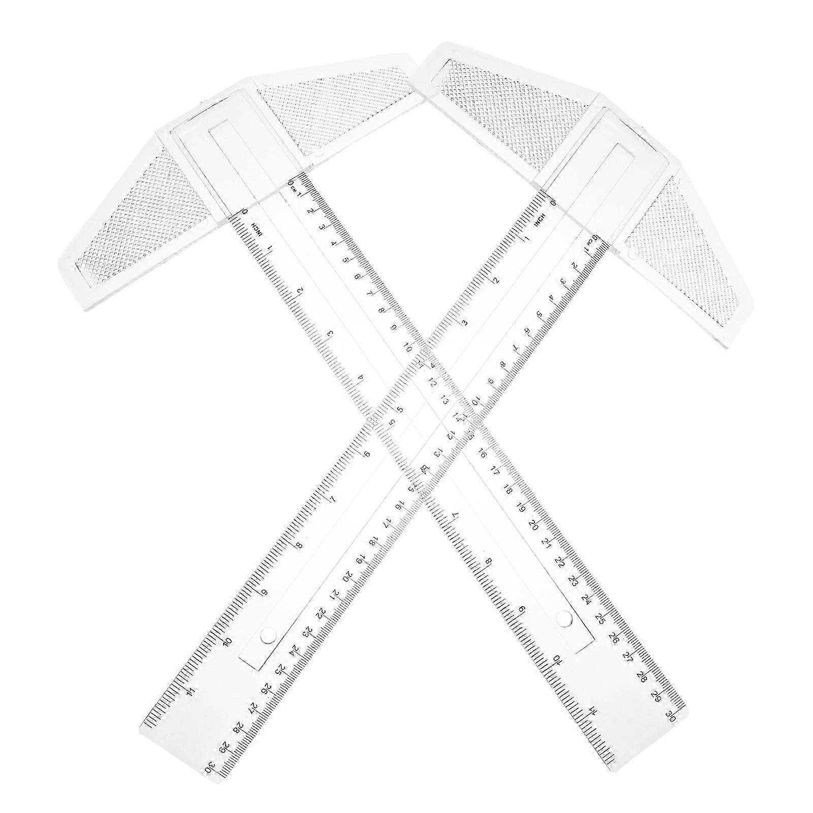T Shaped Ruler for Measuring 6Pcs Drafting Tool for Designing and Drawing