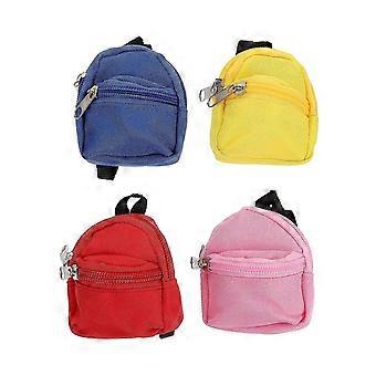 4 stuks rits strings speelgoed mode pop rugzak pop tas accessoires mini pop schooltas rits rugzak poppen poppen tassen meisjes