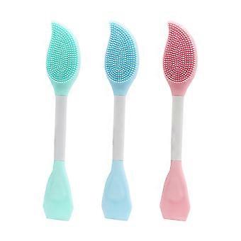 Facial Use Silicone Mask Brush Double-Ended 3Pcs Applicator Set