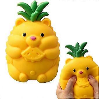Pineapple Bear Squishy Toy 20cm, Super Soft Scented Slow Rising Squeeze Fidget Toy, Portable Sensory Toy for Stress Release & Mood Relaxation