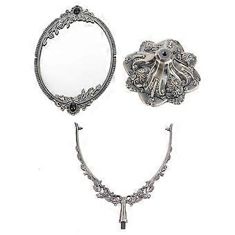 Antique Decorative Tabletop Mirror Metal Swivel Makeup Mirror with Stand