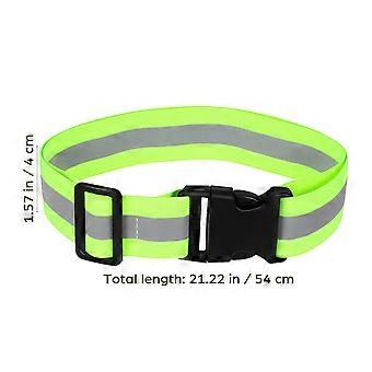 Green Reflective Waistband for High Visibility Safety Gear