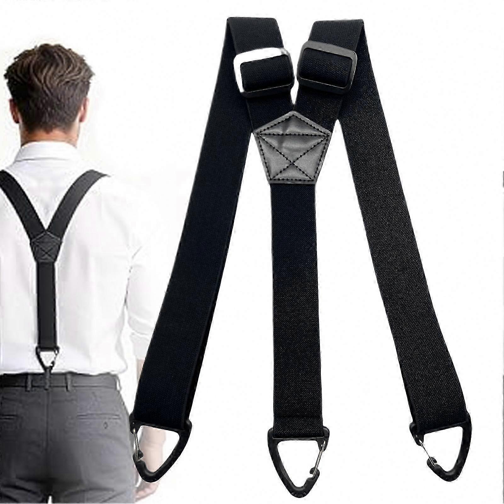 Adjustable Men's Suspenders with Y-Back