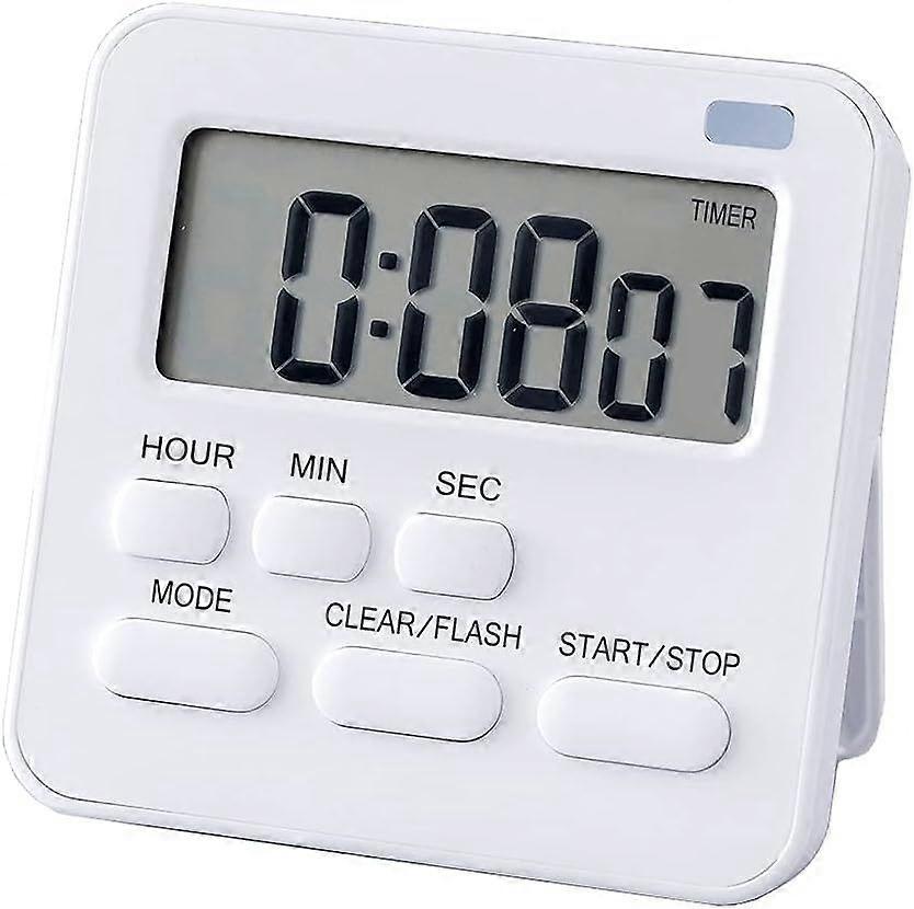 Timer, Kitchen Timer Digital Timer with Stopwatch and Countdown Function, Kitchen Alarm Clock Egg Timer, Digital Magnet Timer LCD Display for Kids