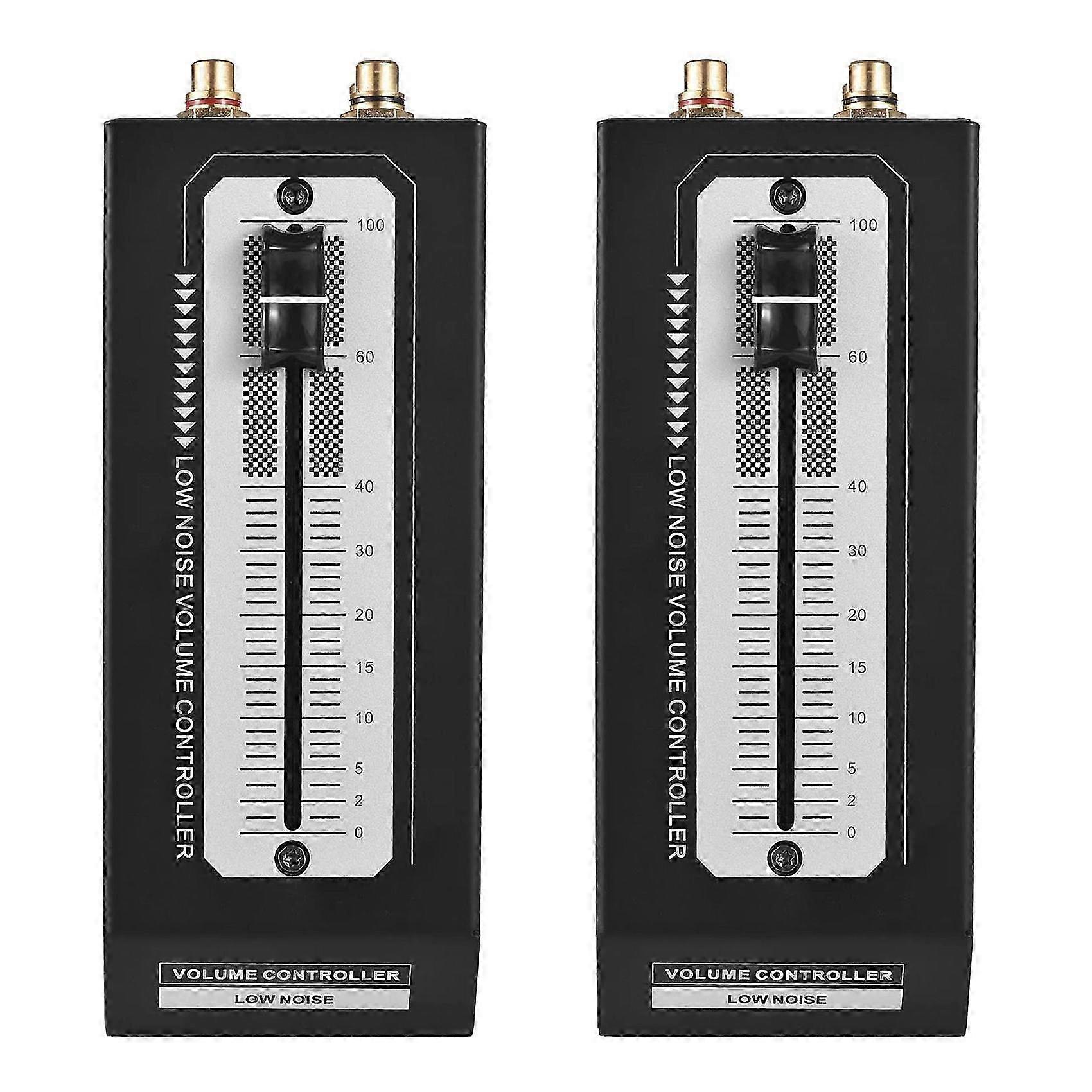 2X Passive Volume Controller Mini Passive Preamp Active Speaker Volume Adjustment Controller Professional
