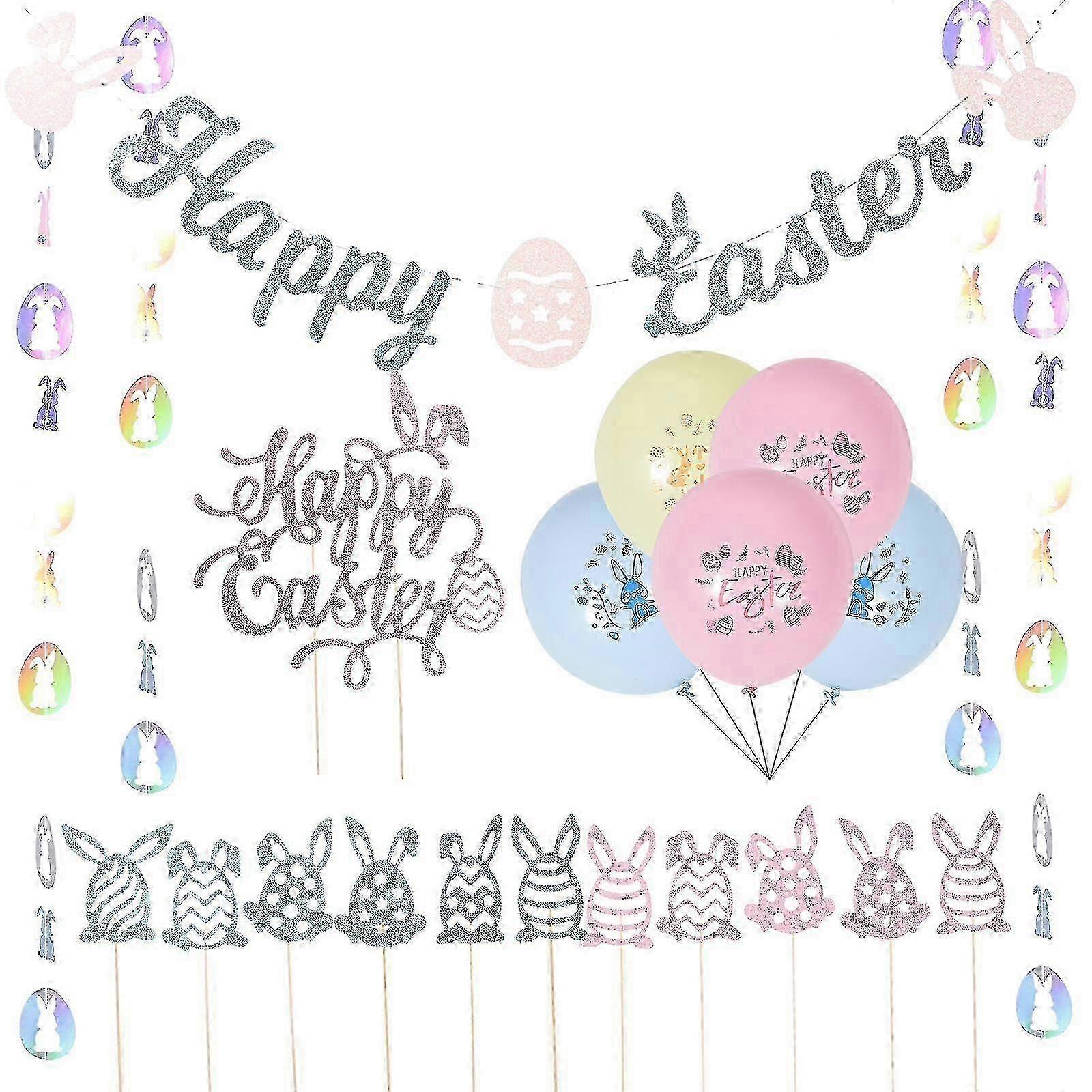 1 Set Easter Decorations Easter Ornaments Easter Party Decorations Easter Party Supplies ping