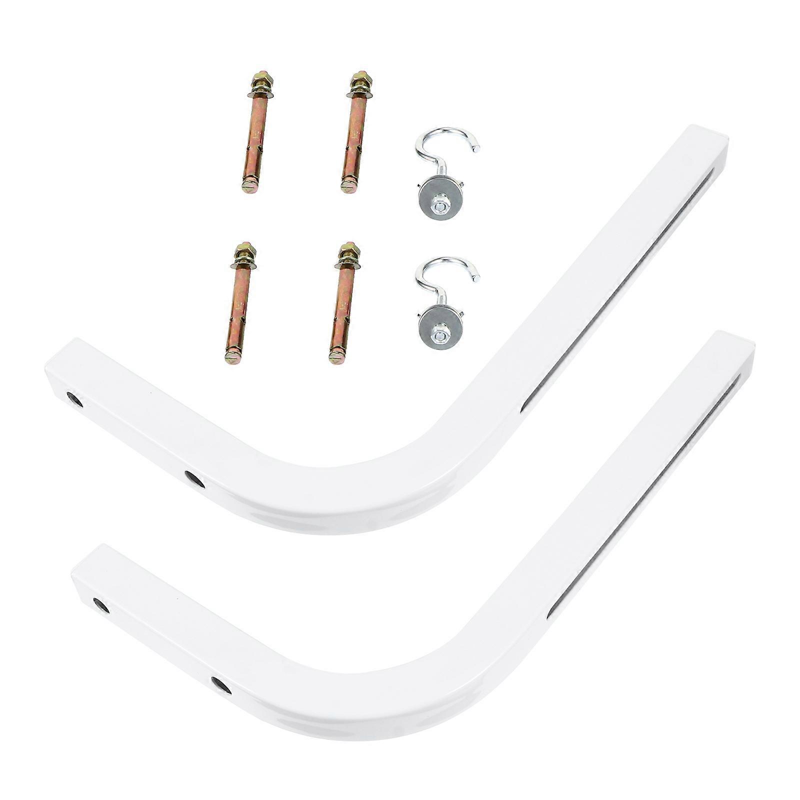 2pcs Universal Projector Screen L-Bracket Wall Hanging Mount with Hook