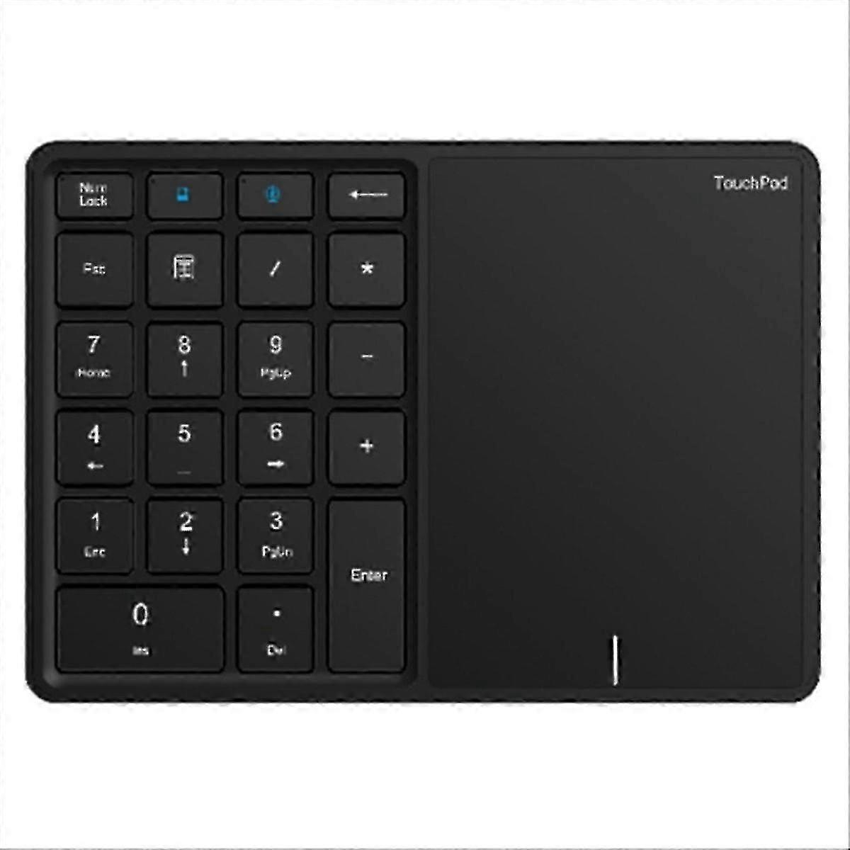 USB+Bluetooth Numeric Keypad with Touchpad Wireless Digital Keyboard with 22 Keys Number Keypad LS
