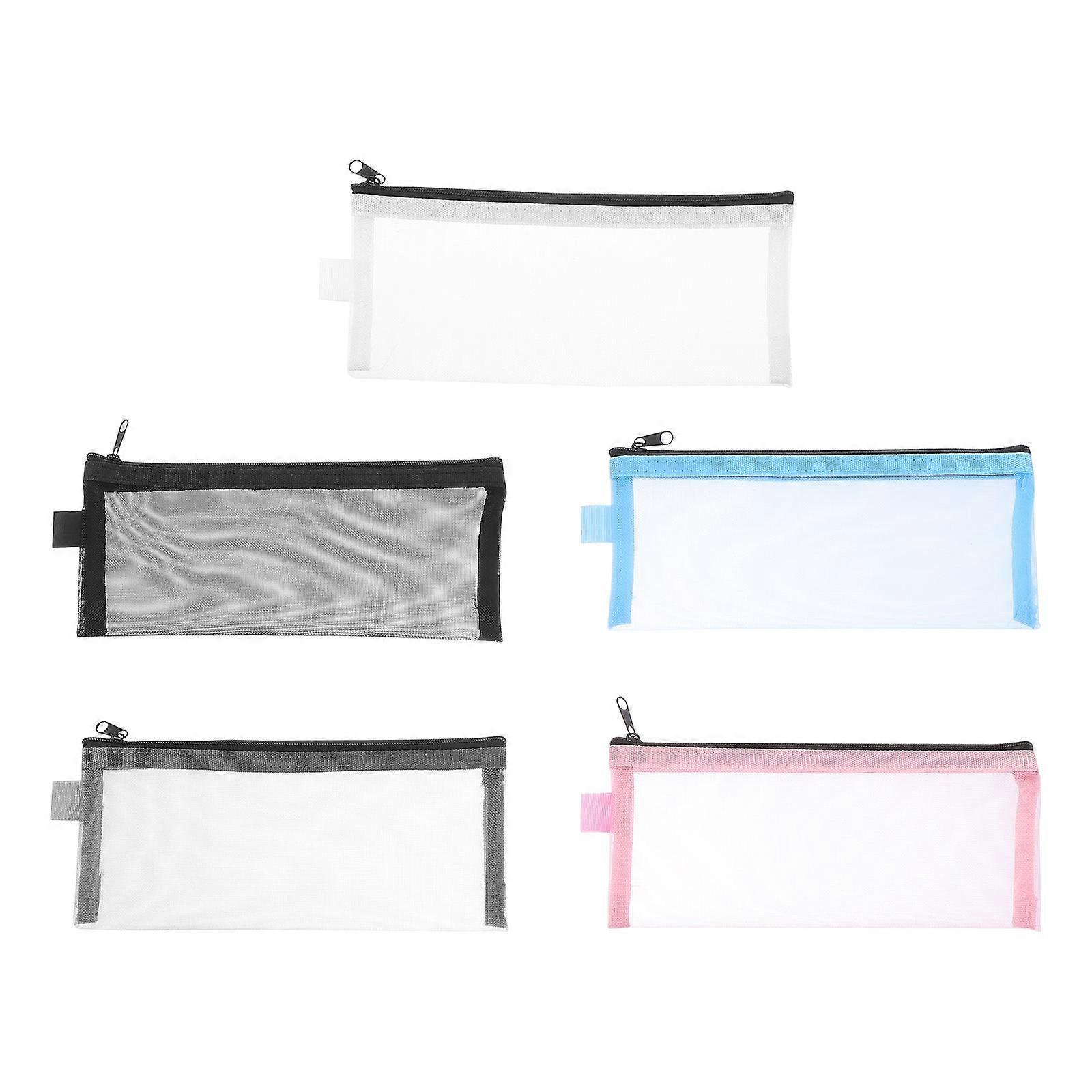 Federmäppchen aus Nylonnetz, 5-teiliges Set