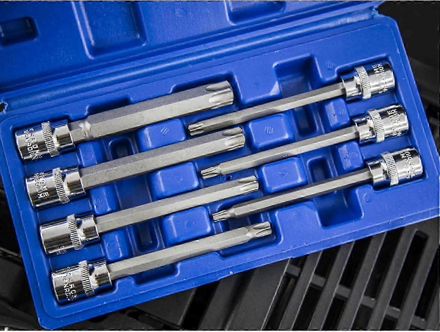 Blue Spot 01514 TORX Socket Set, 7 Pieces, Extra Long