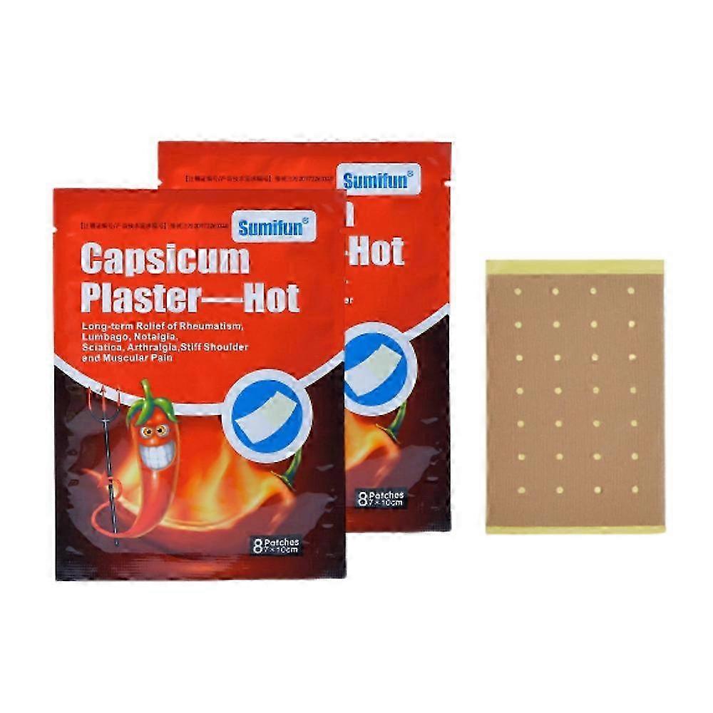 Capsaicin Patches, Extra Strength Tiger Hot Patch, Heat Capsicum Patch 8pcs/pack