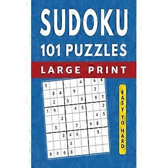 101 Sudoku Puzzles, da facili a difficili, con caratteri grandi, libri di Sudoku per adulti