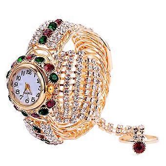 Fashion Watch for Women Alloy Quartz Watch Creative 2Pcs Set