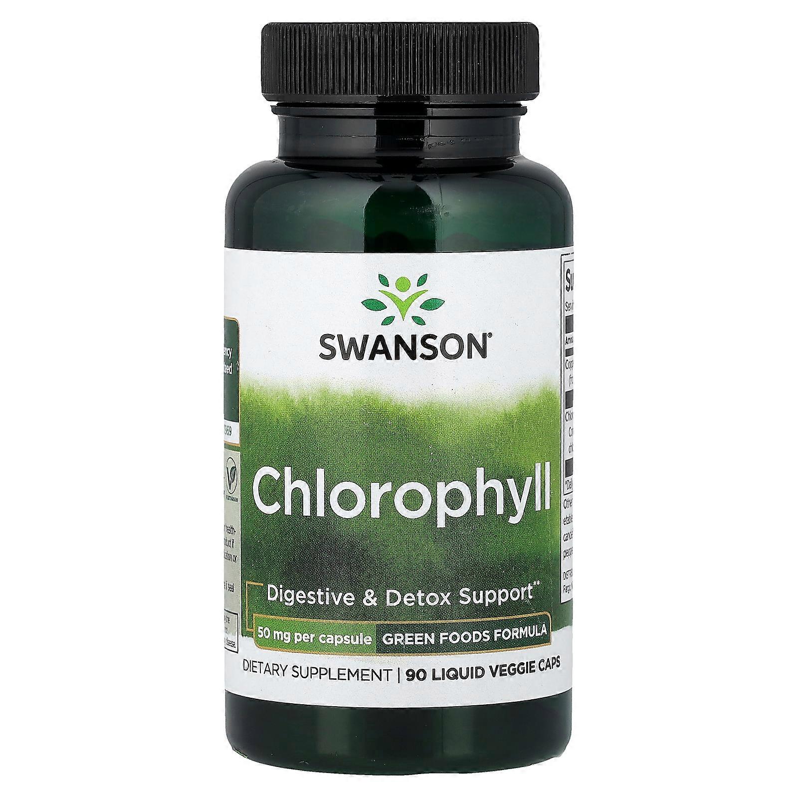 2 x Swanson, Chlorophyll, 90 Liquid Veggie Caps