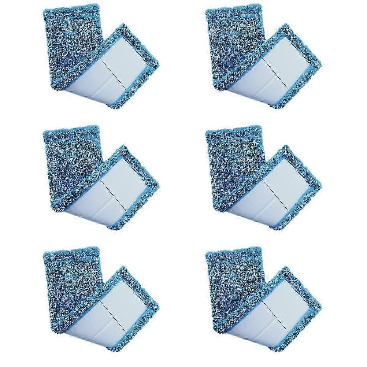 Household Cleaning 6Pcs Microfiber Mop Replacement Pads Covers