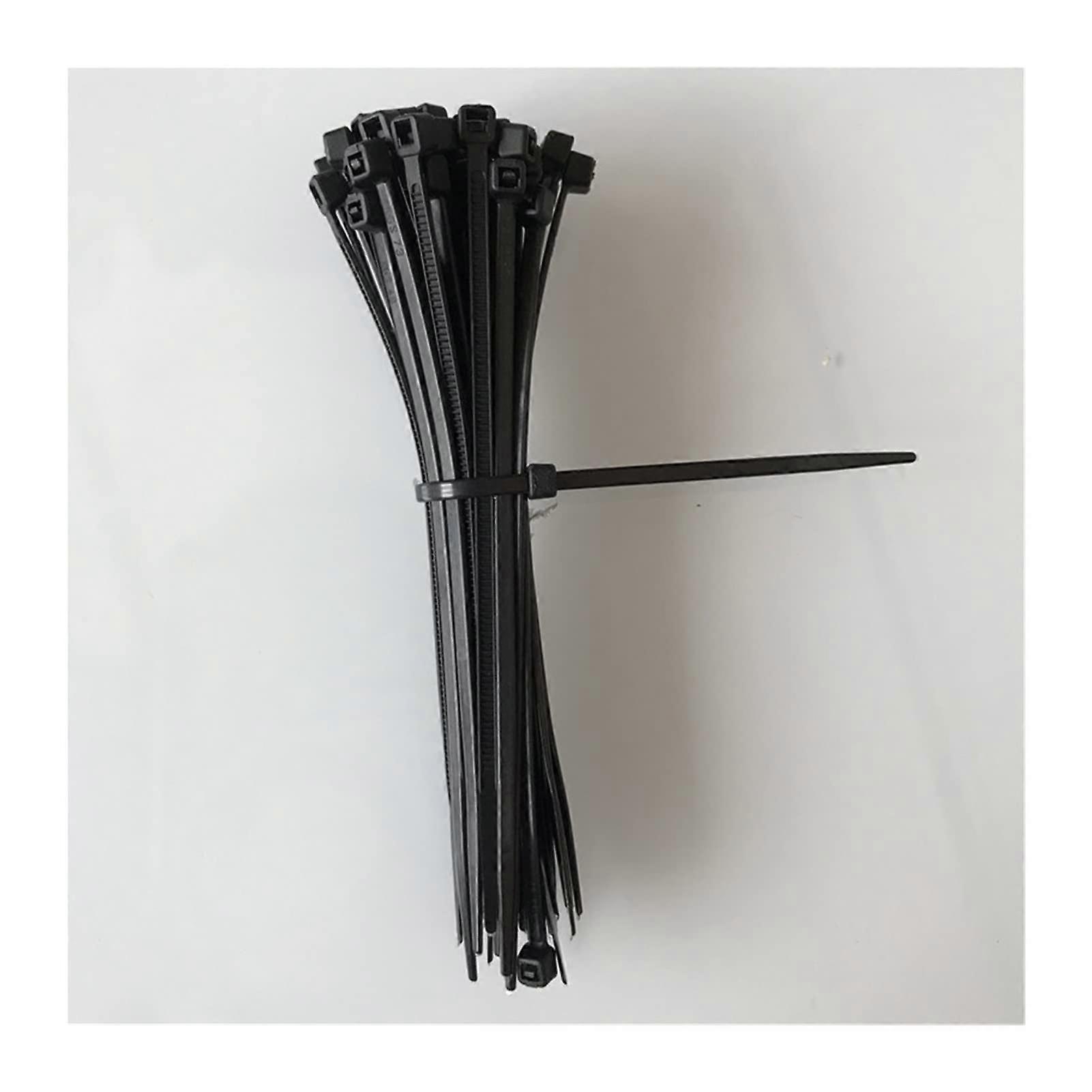 Black Nylon Cable Ties 120mm SelfLocking Durable Wire Management Zip Ties 100 Pack