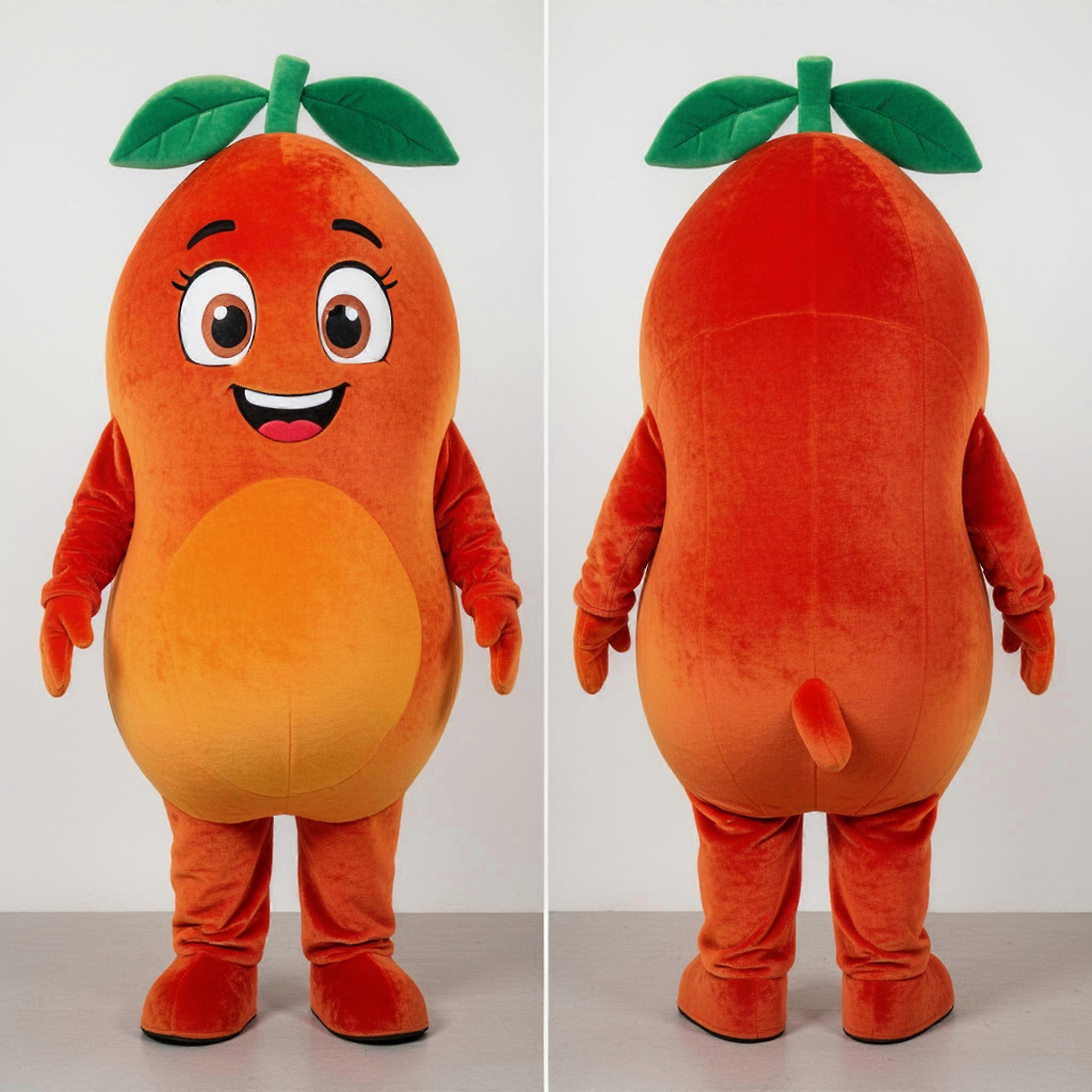 MASTICOT Rust Colored Plush Mango Mascot