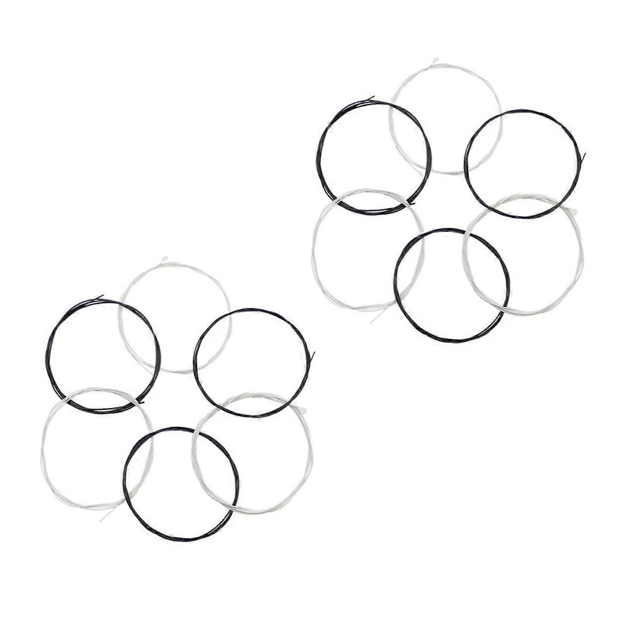Classical Guitar Strings, Black Nylon Guitar Strings 2 Sets  Powerful Sound Easy Change