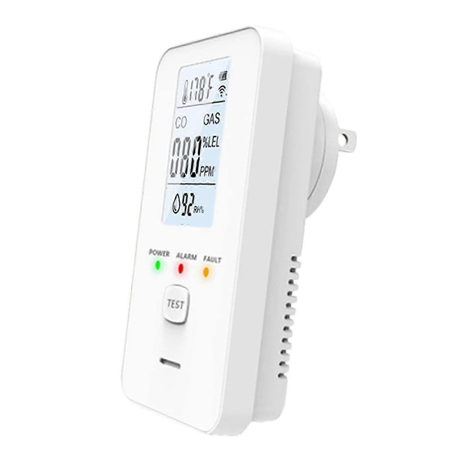 4-in-1 Plug-In Detector CO CH4 Temp RH