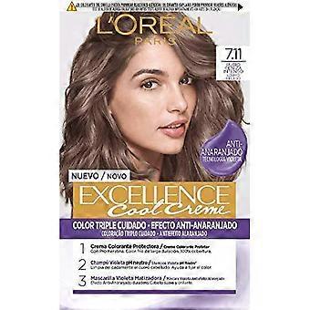 Permanent Colour Creme L'Oreal Make Up Excellence Cool Creme Intense Ash Blonde 7,11