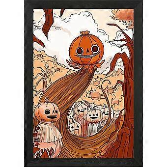 Over the Garden Pumpkin People Jigsaw Puzzle TU2133