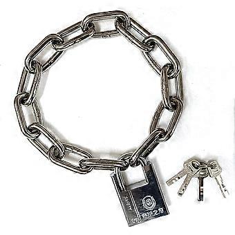 Safety Chain Lock, 8mm Thick Hardened Special Steel Round Chain, Pry-proof Rust-proof Lock for Bicycles, Motorcycles, Electric Bicycles